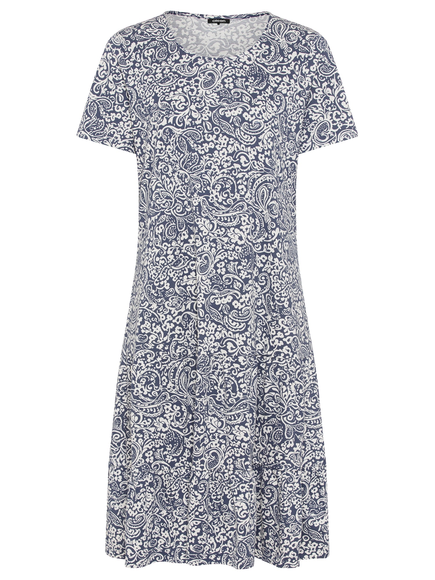 Olsen - Navy Print Dress