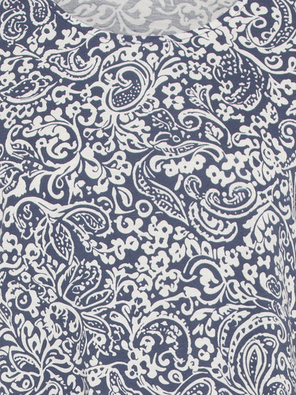 Olsen - Navy Print Dress