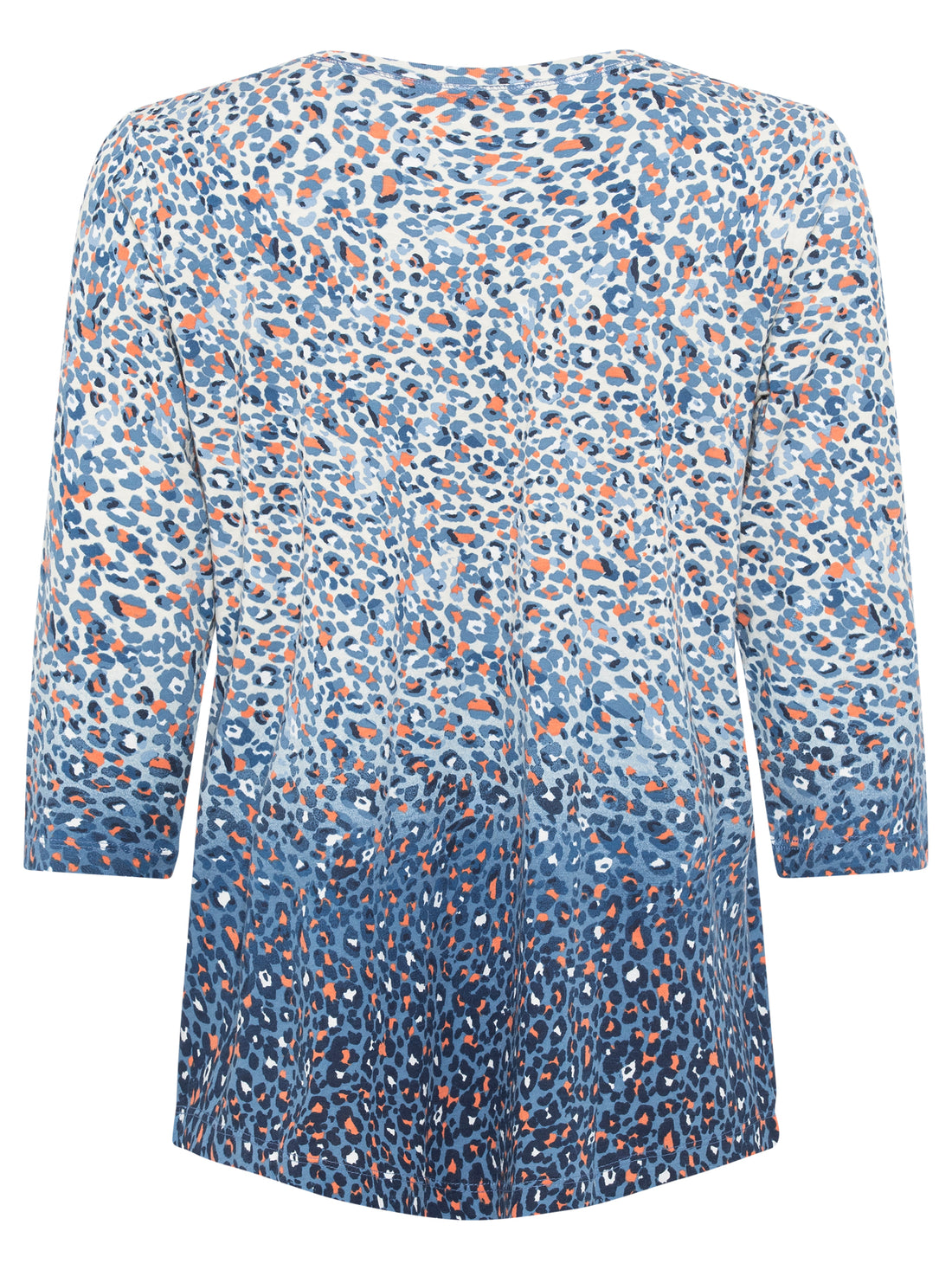Olsen Animal Print 3/4 Sleeve T-Shirt