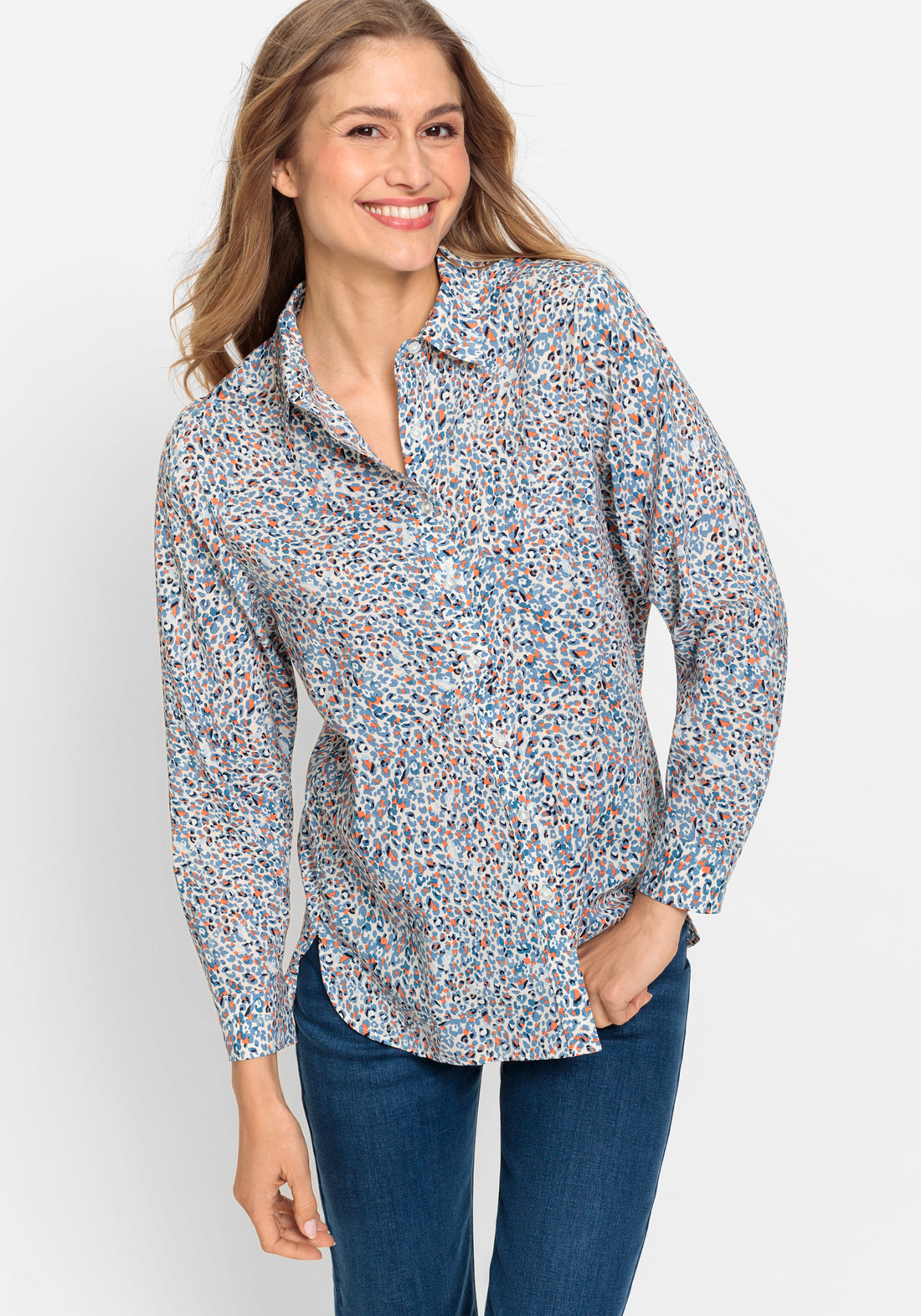 Olsen Animal Print Shirt
