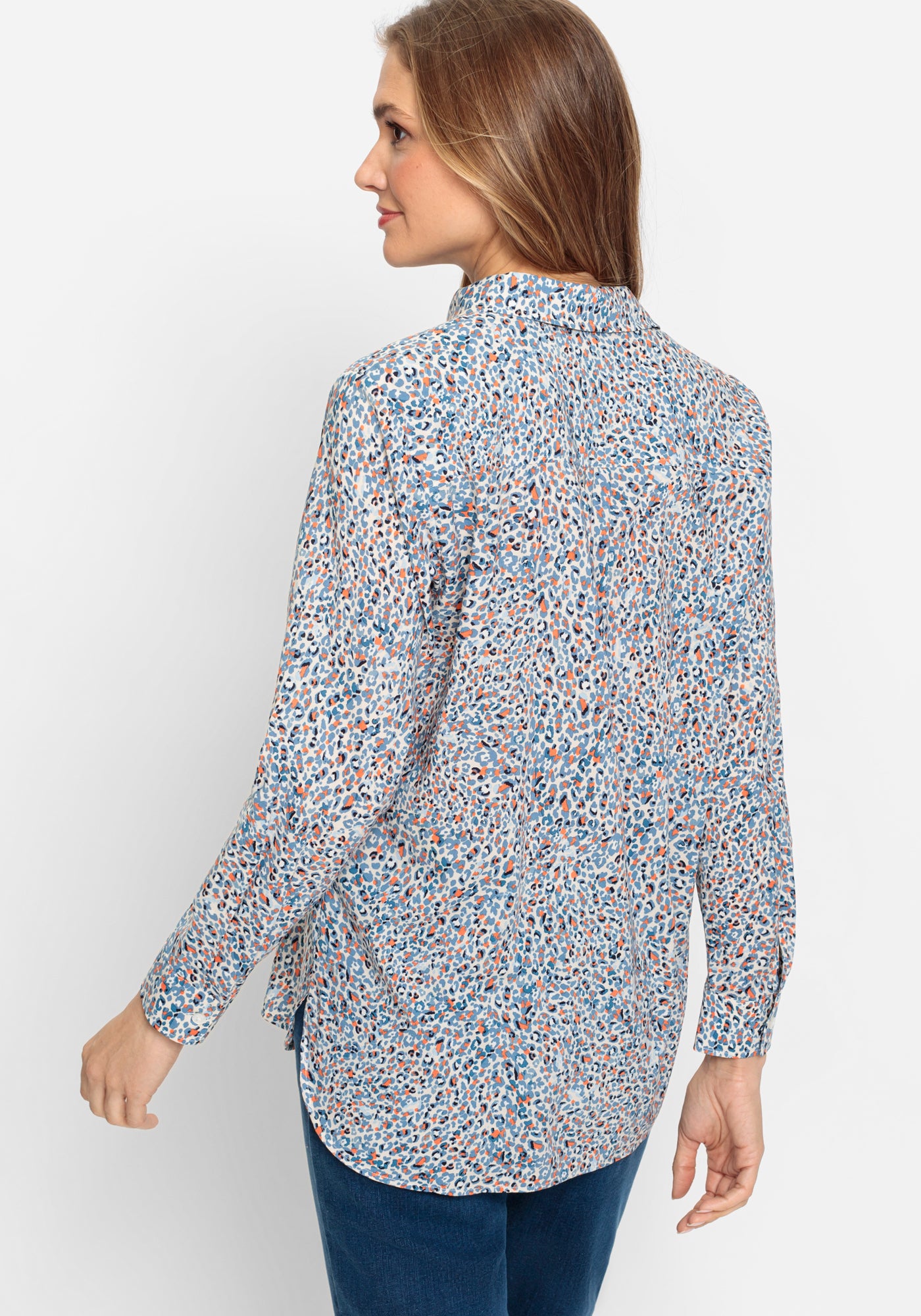 Olsen Animal Print Shirt