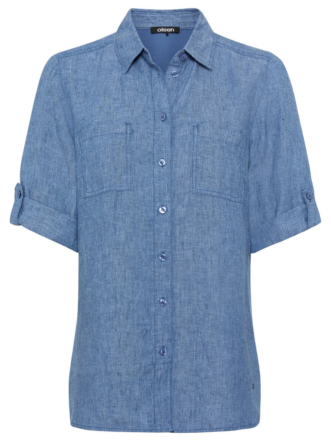 Olsen - Blue Denim Colour Shirt