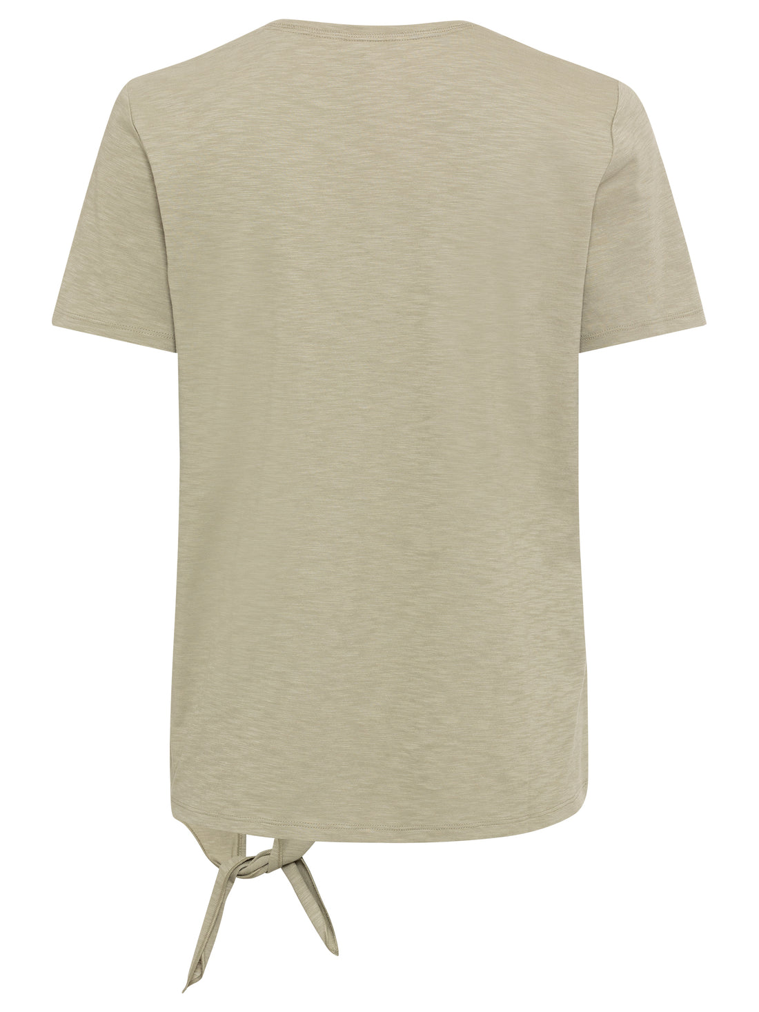 Olsen - Khaki Print Tie Top