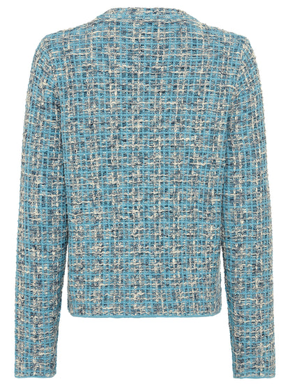Olsen- Aqua and Beige Jacket