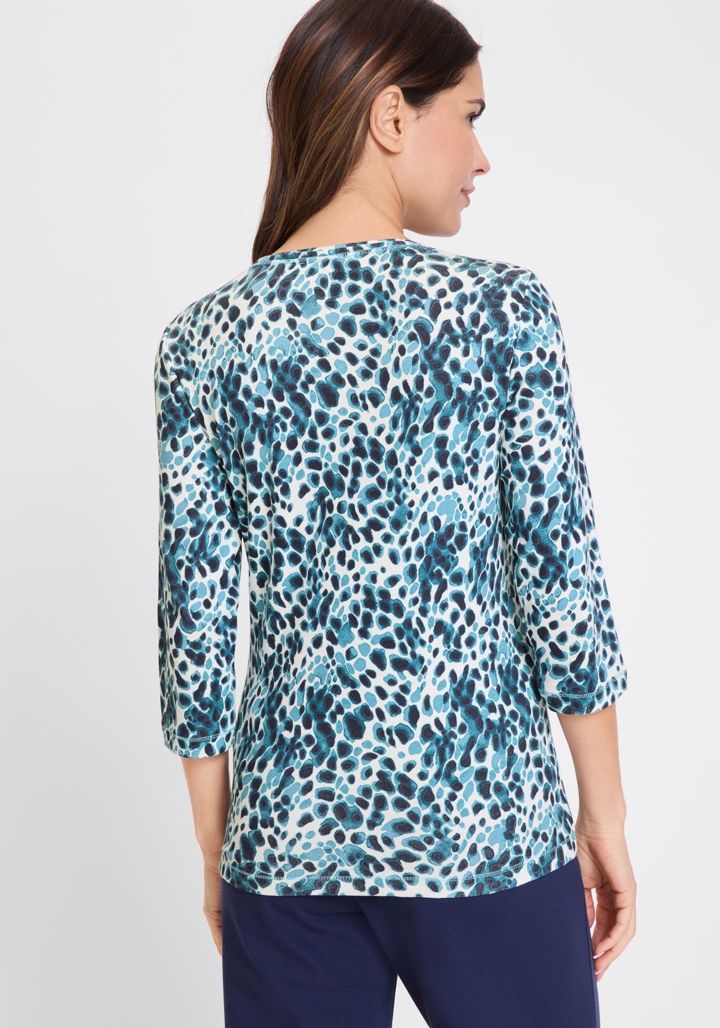 Olsen- Blue Splodge T-shirt