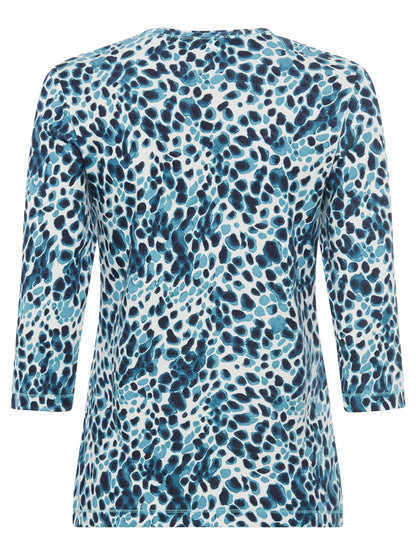 Olsen- Blue Splodge T-shirt