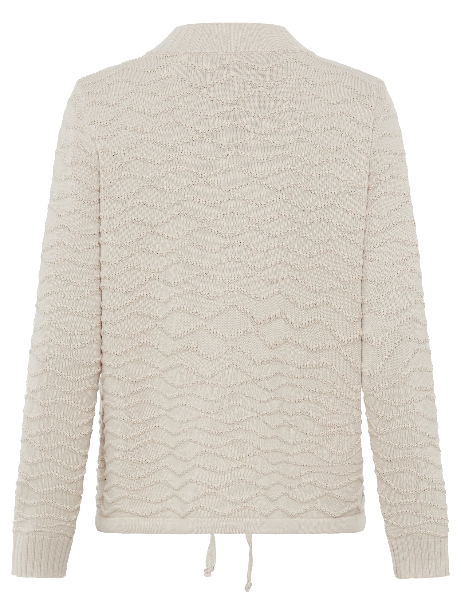 Olsen - Beige Zip Cardi