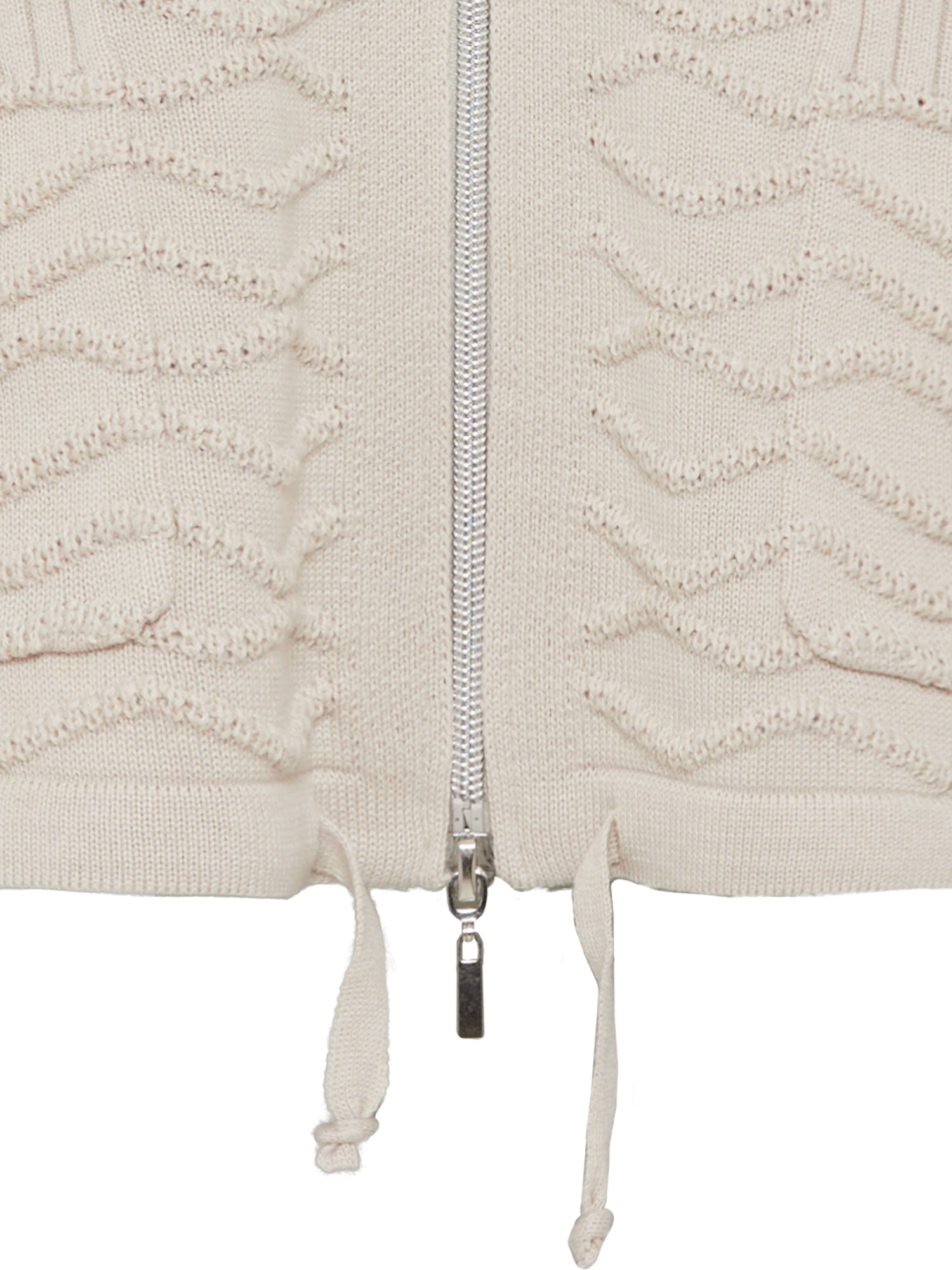 Olsen - Beige Zip Cardi