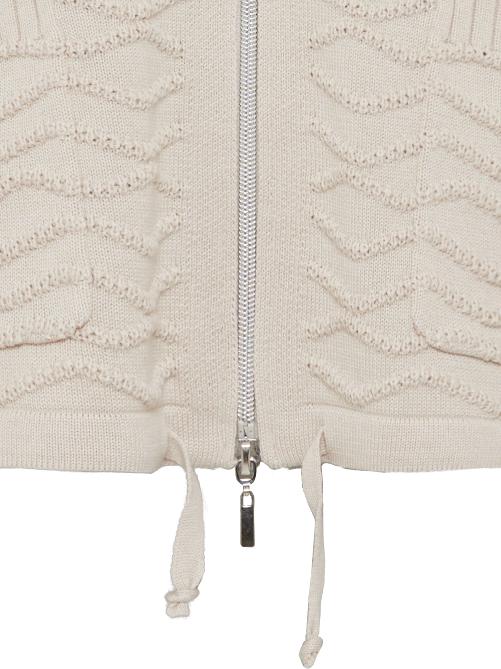 Olsen - Beige Zip Cardi