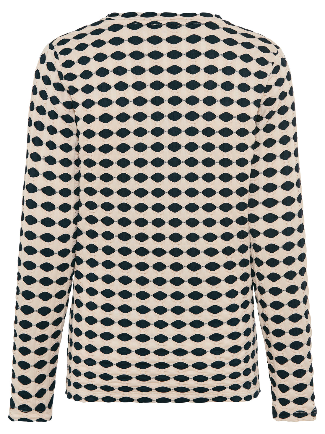 Olsen - Navy and Cream Texture top