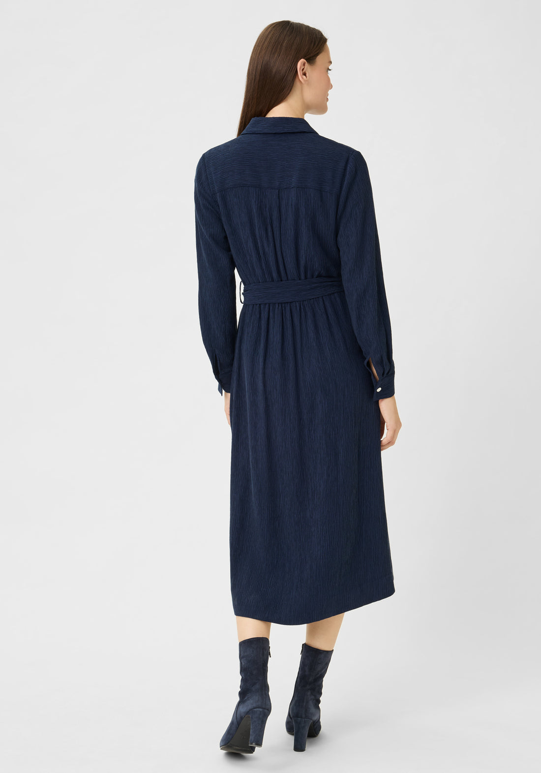 Olsen - Navy Long Sleeve Dress