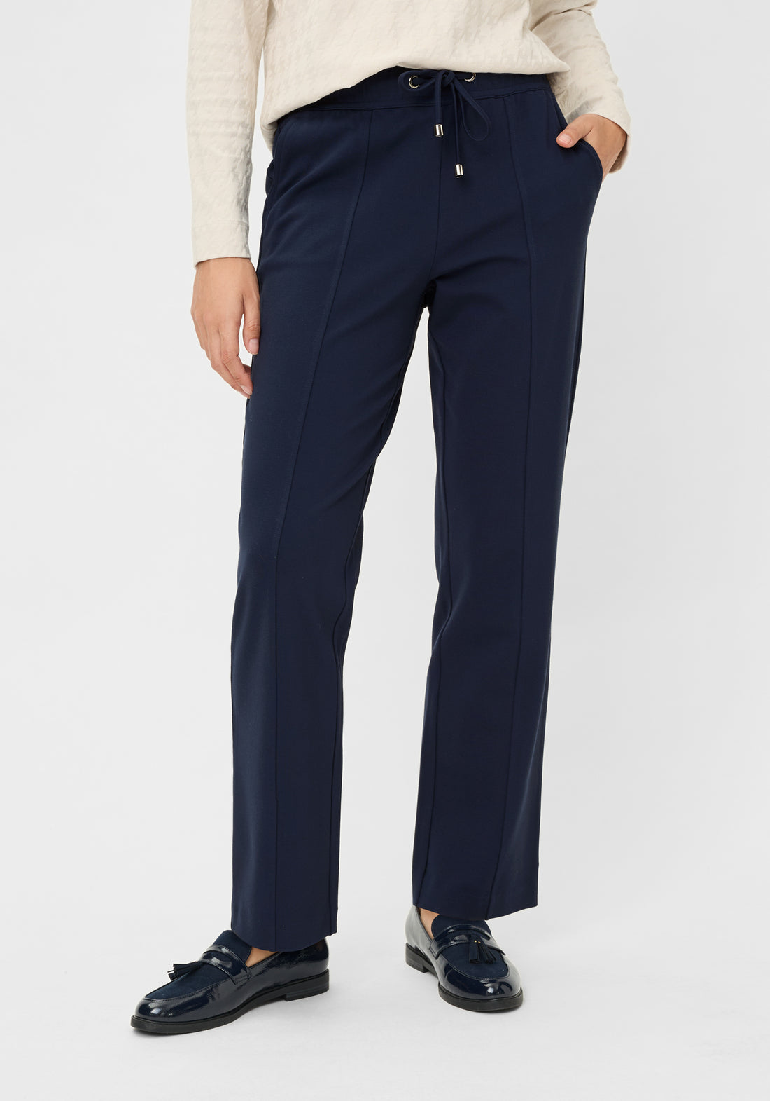 Olsen- Navy Pull On Pant