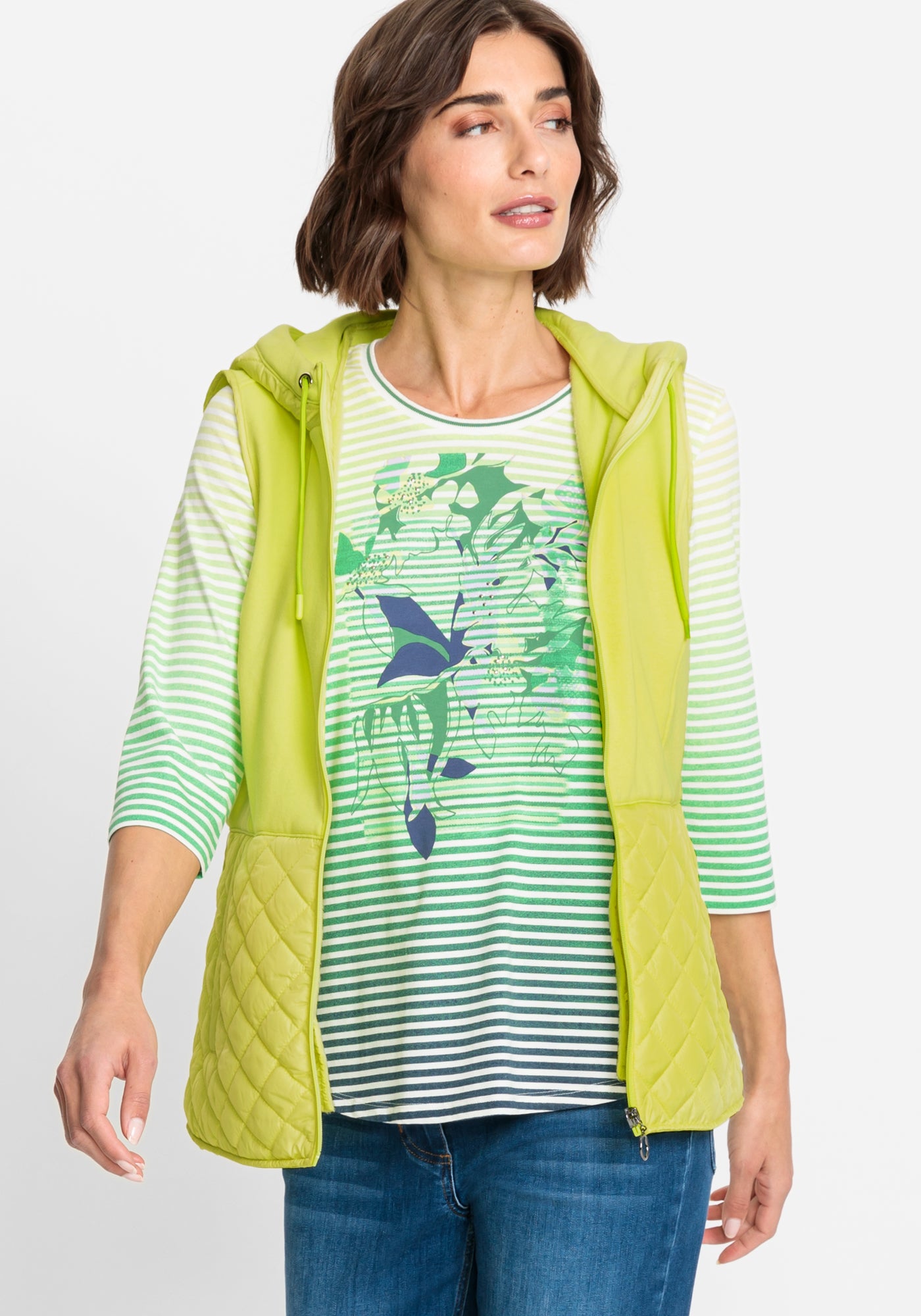 Olsen - Star Fruit Jersey and Quilted Vest