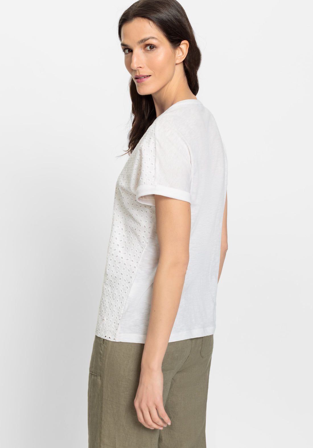 Olsen - White Lace Top