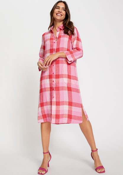 Olsen Check Linen dress