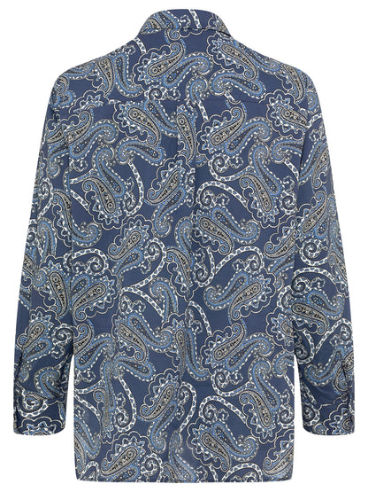 Olsen - Paisley Print Long Sleeve Button Up Shirt