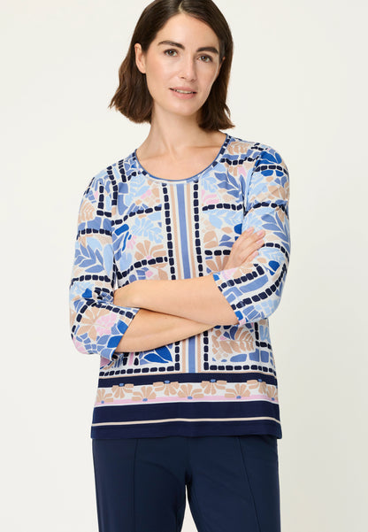 Olsen Italian Tile Print T-shirt