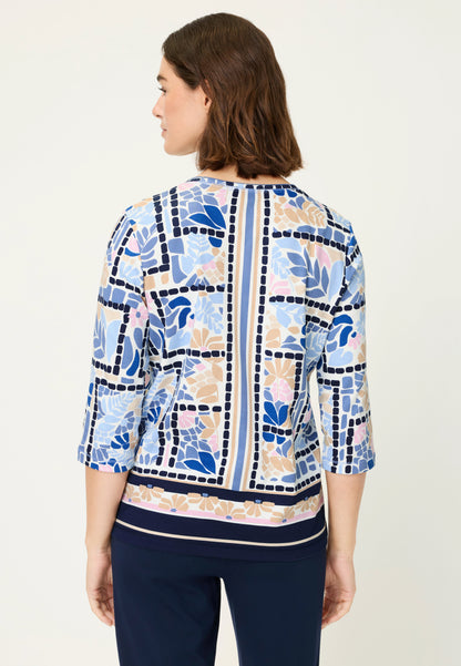 Olsen Italian Tile Print T-shirt