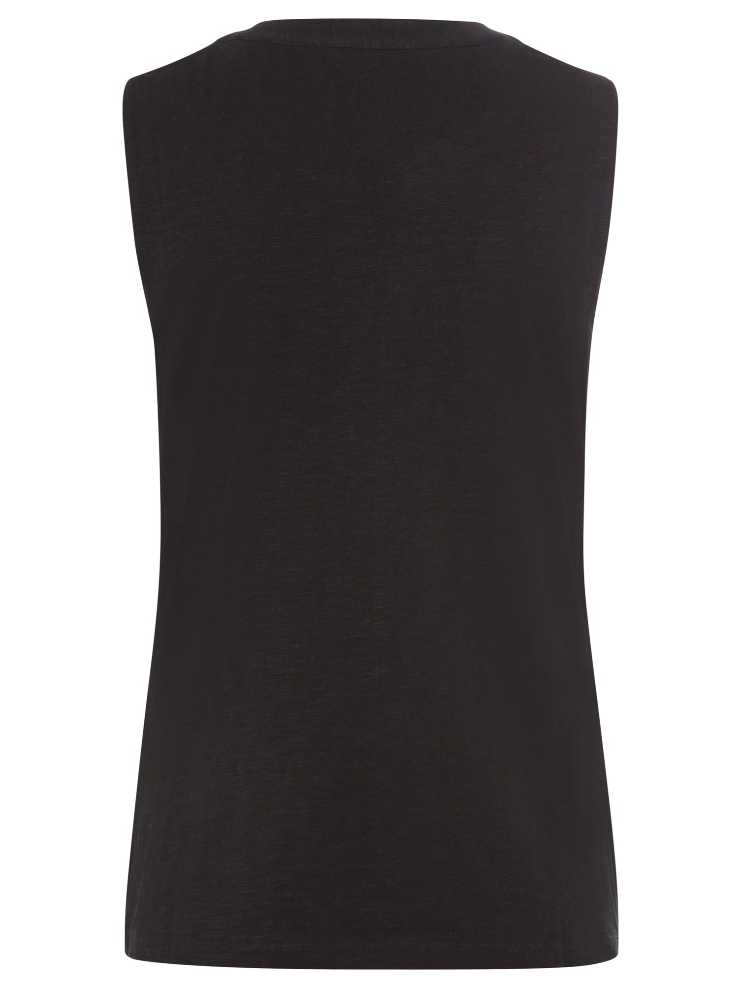 Olsen - Black Sleeveless Top with Trim