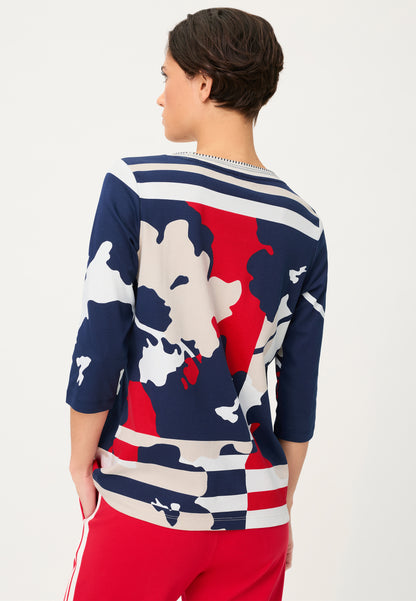 Olsen Bold Print 3/4 T-shirt