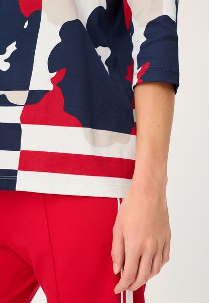Olsen Bold Print 3/4 T-shirt
