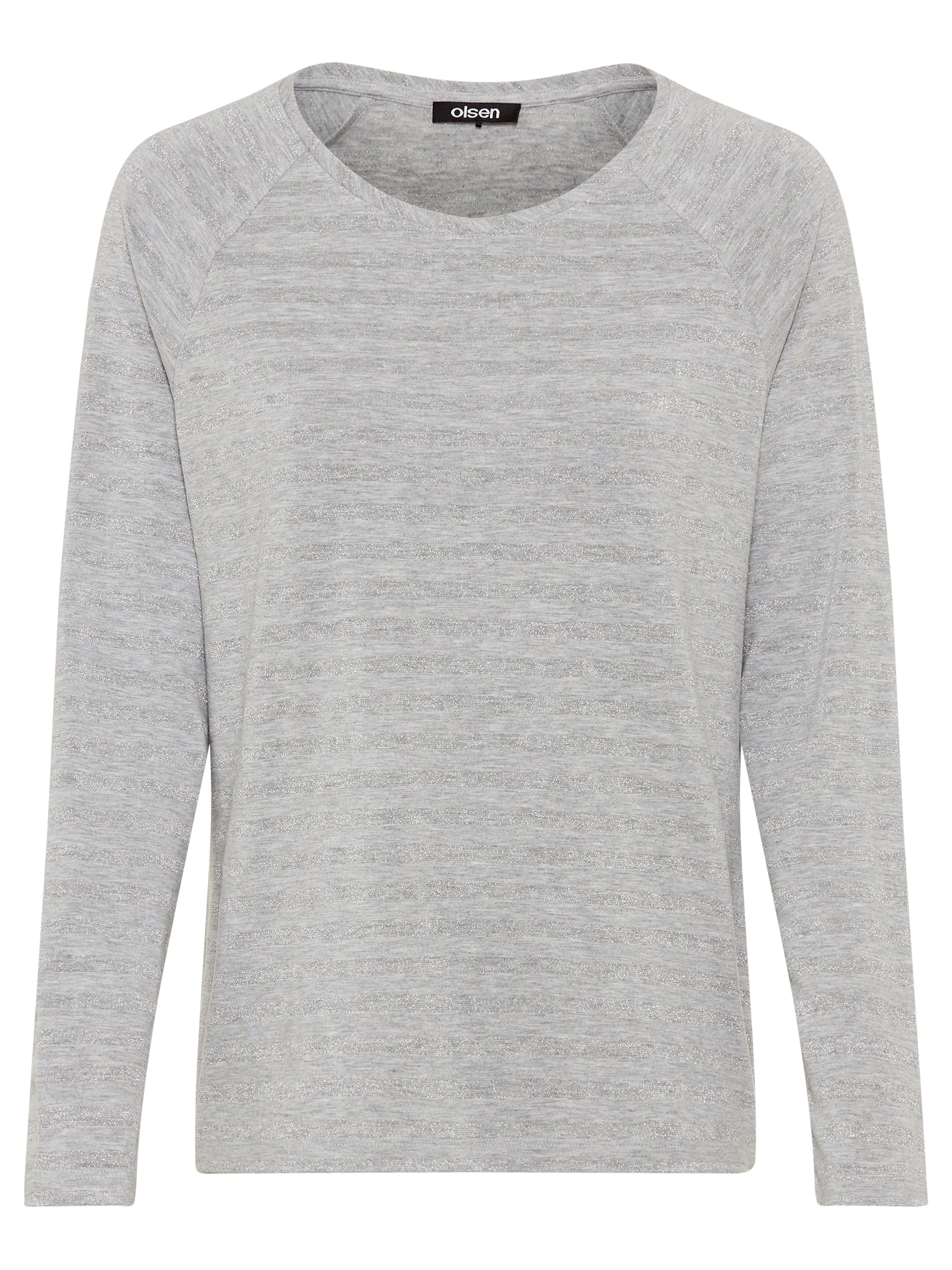 Olsen -Grey and Silver Top
