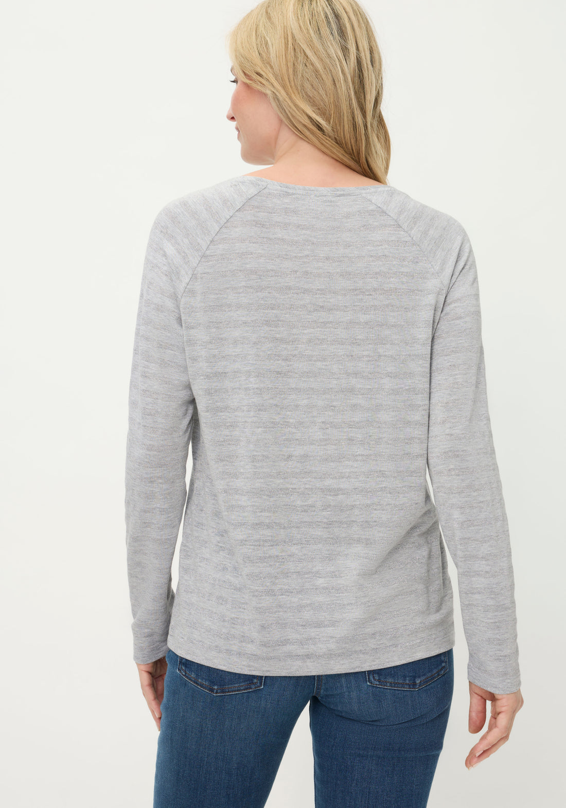 Olsen -Grey and Silver Top