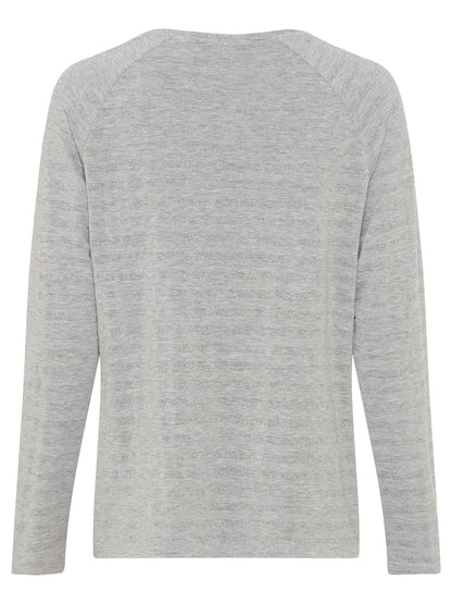 Olsen -Grey and Silver Top