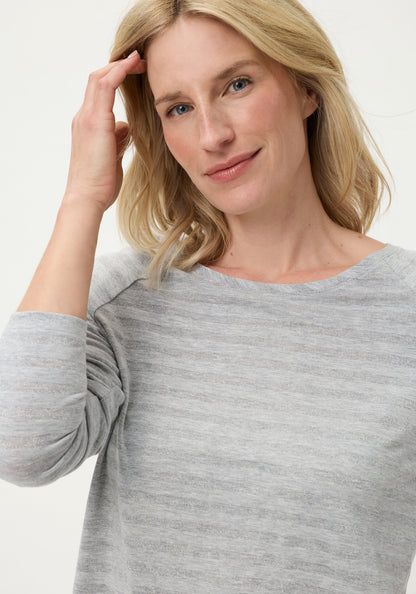 Olsen -Grey and Silver Top