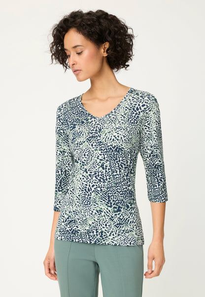 Olsen 3/4 Animal Print T-shirt