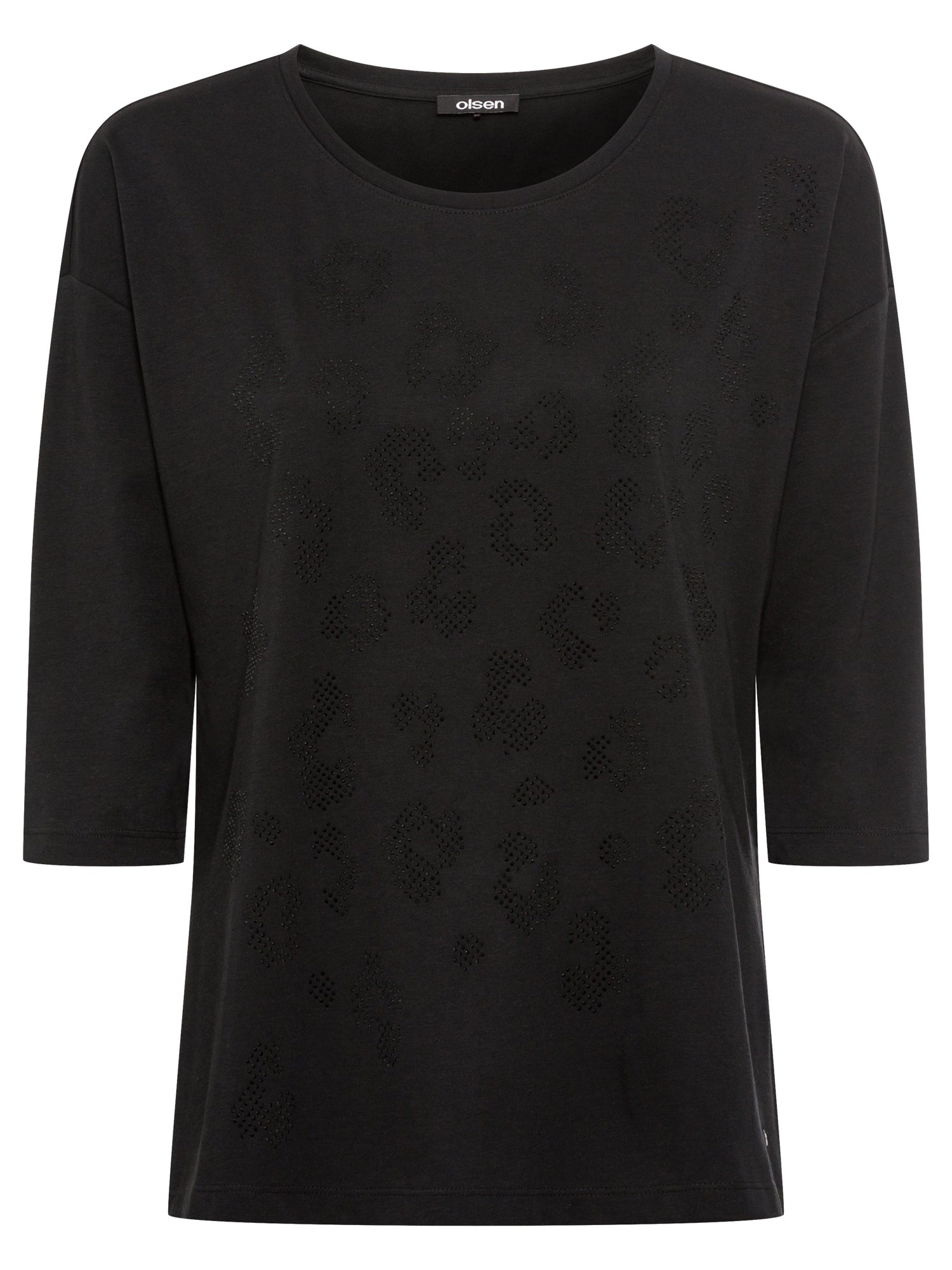 Olsen Black Sparkle Top