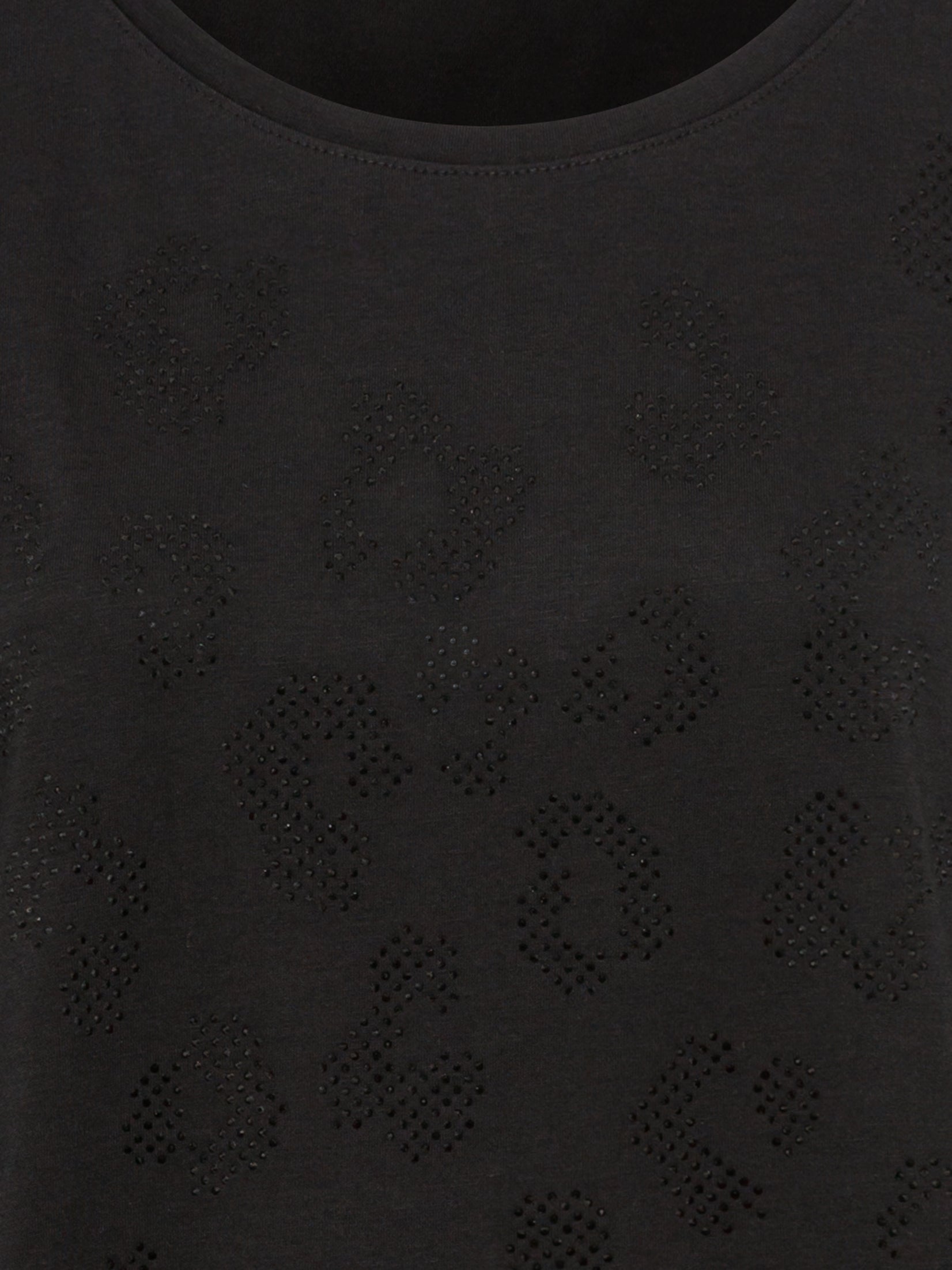 Olsen Black Sparkle Top