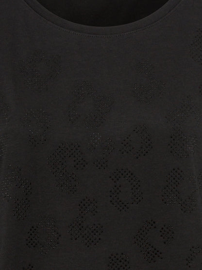 Olsen Black Sparkle Top