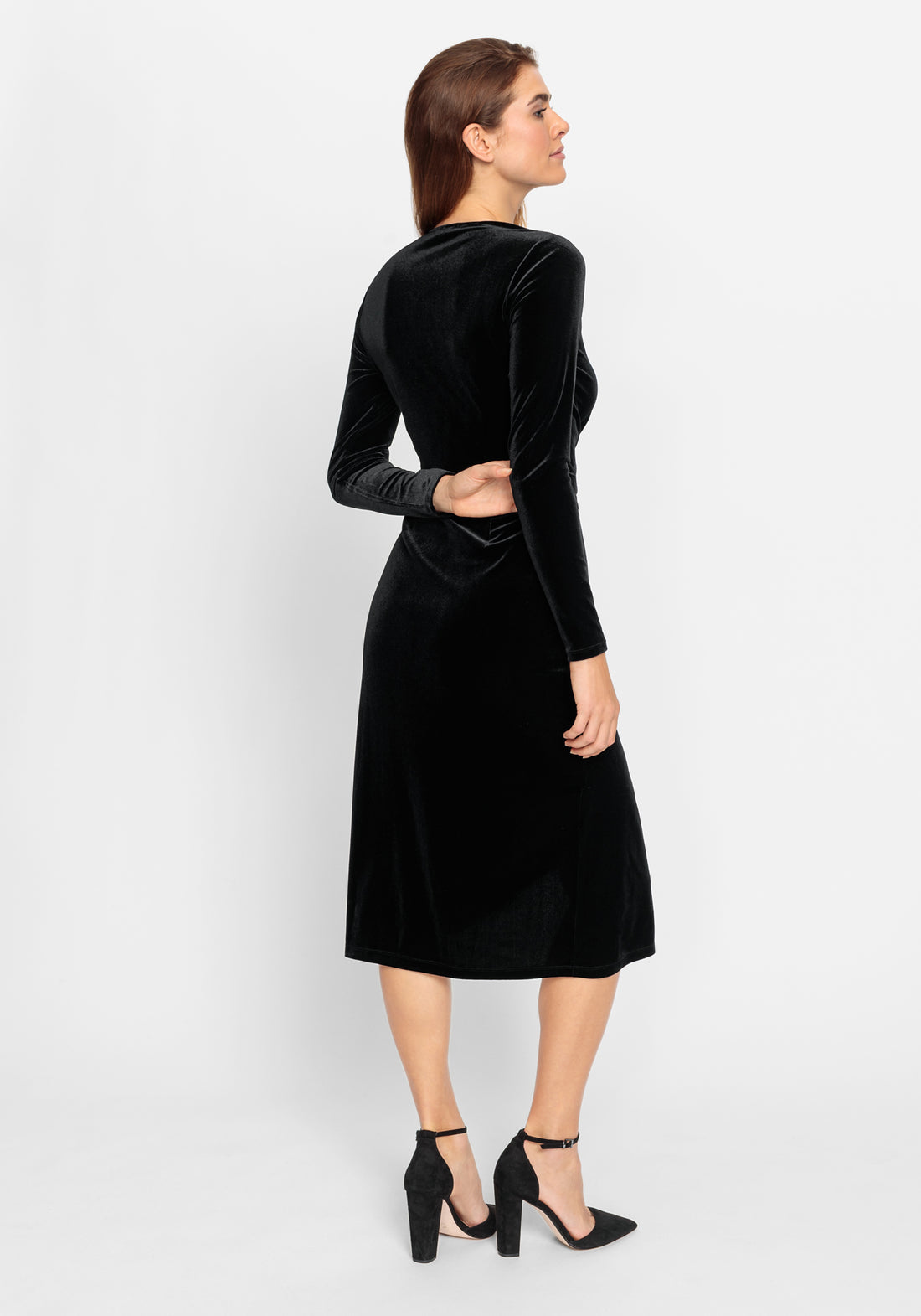 Olsen Black Velvet Dress