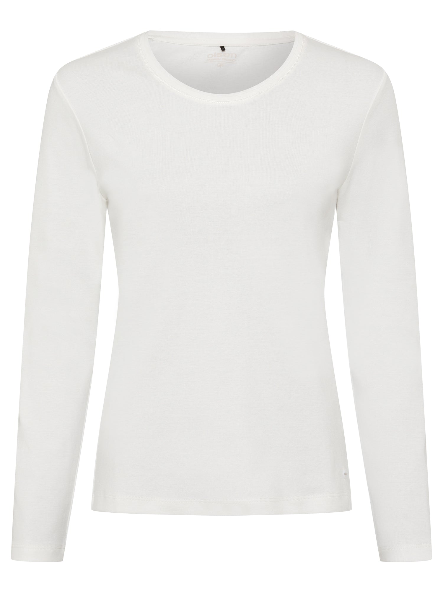 Olsen Basic White Long Sleeve T-shirt