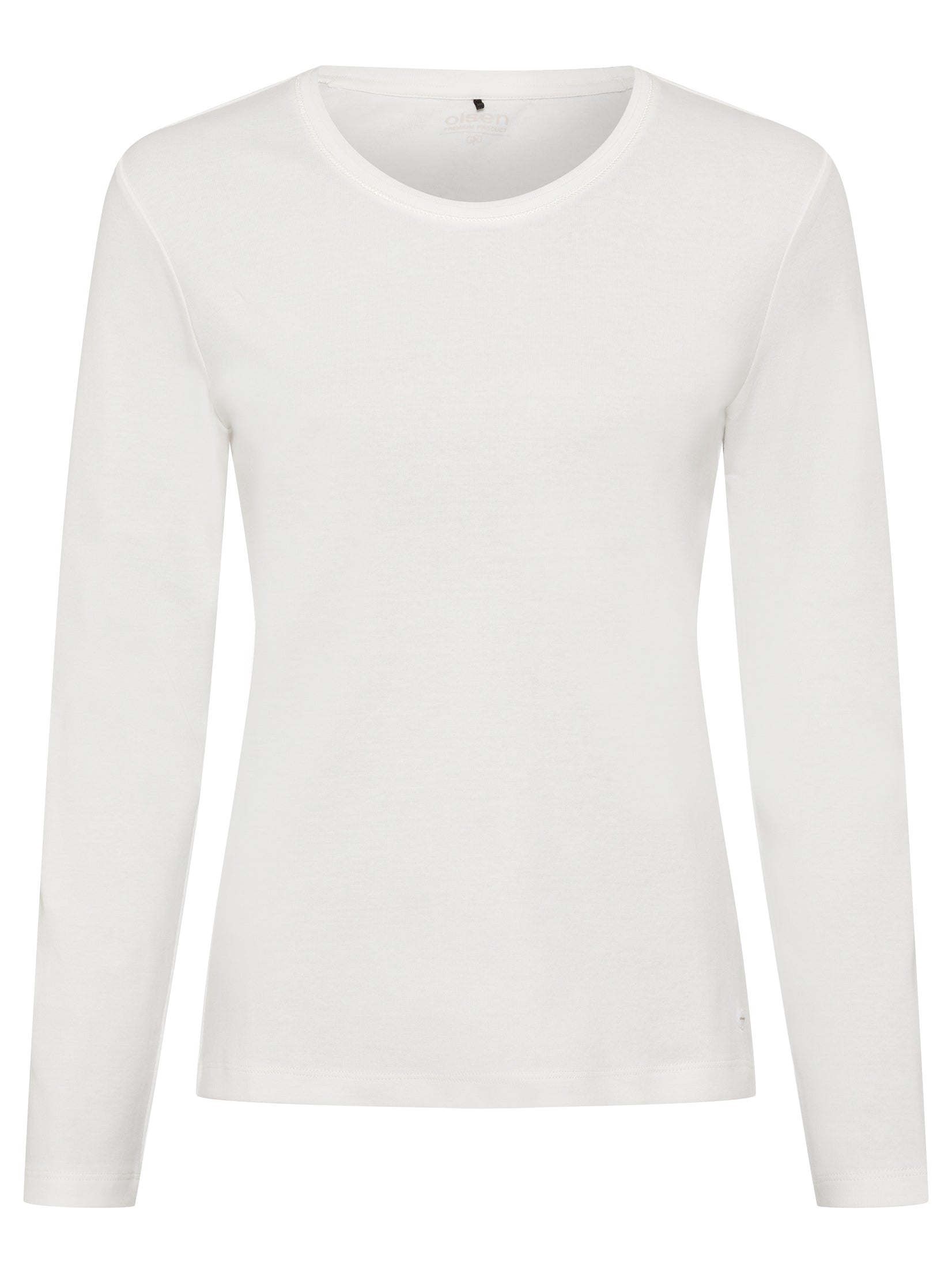 Olsen Basic White Long Sleeve T-shirt