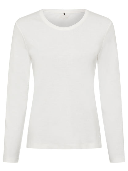 Olsen Basic White Long Sleeve T-shirt
