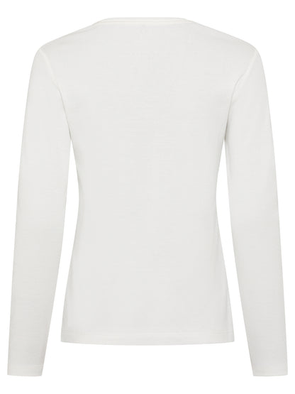 Olsen Basic White Long Sleeve T-shirt