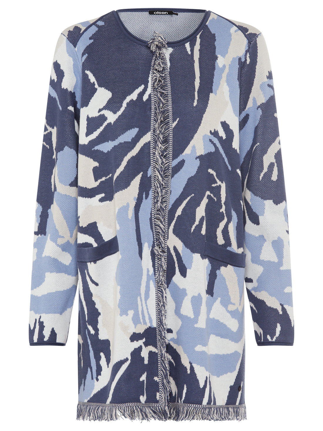 Olsen Abstract Long Cardi