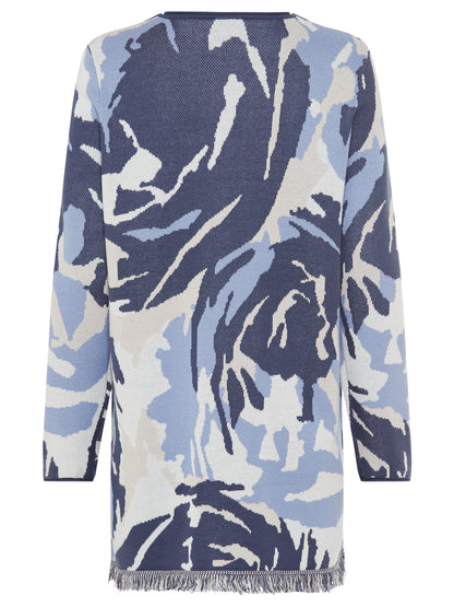 Olsen Abstract Long Cardi