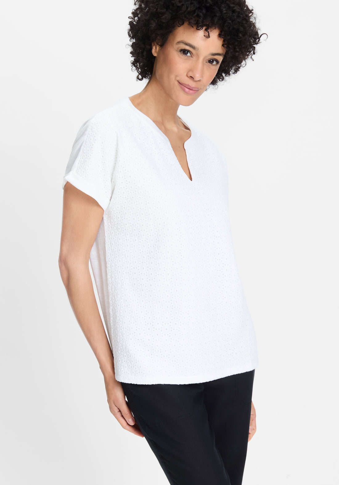 Olsen - Lace T-shirt White