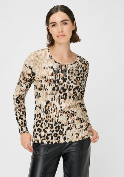 Olsen - Long Sleeve Animal T-shirt