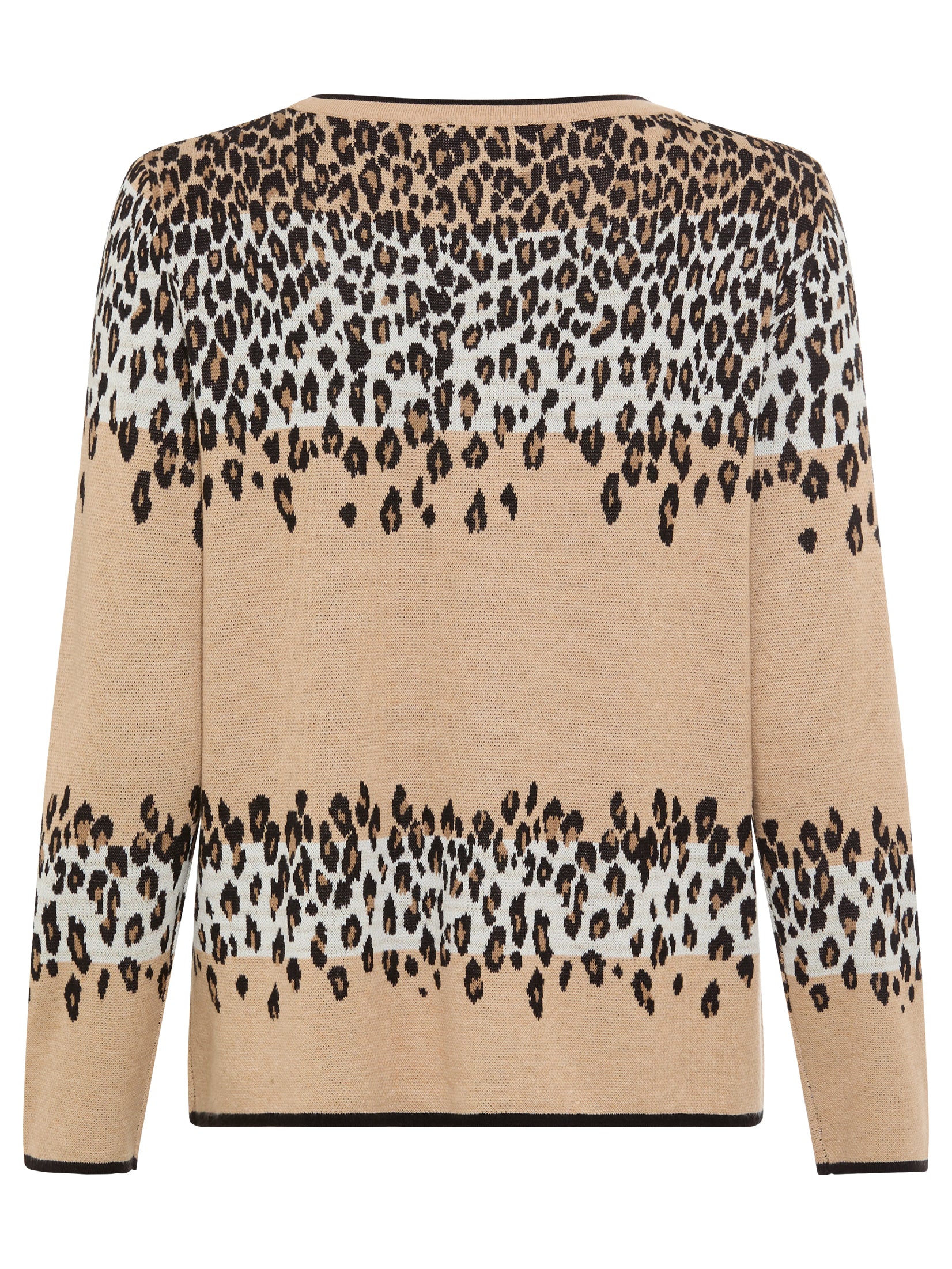 Olsen - Beige Animal Jumper