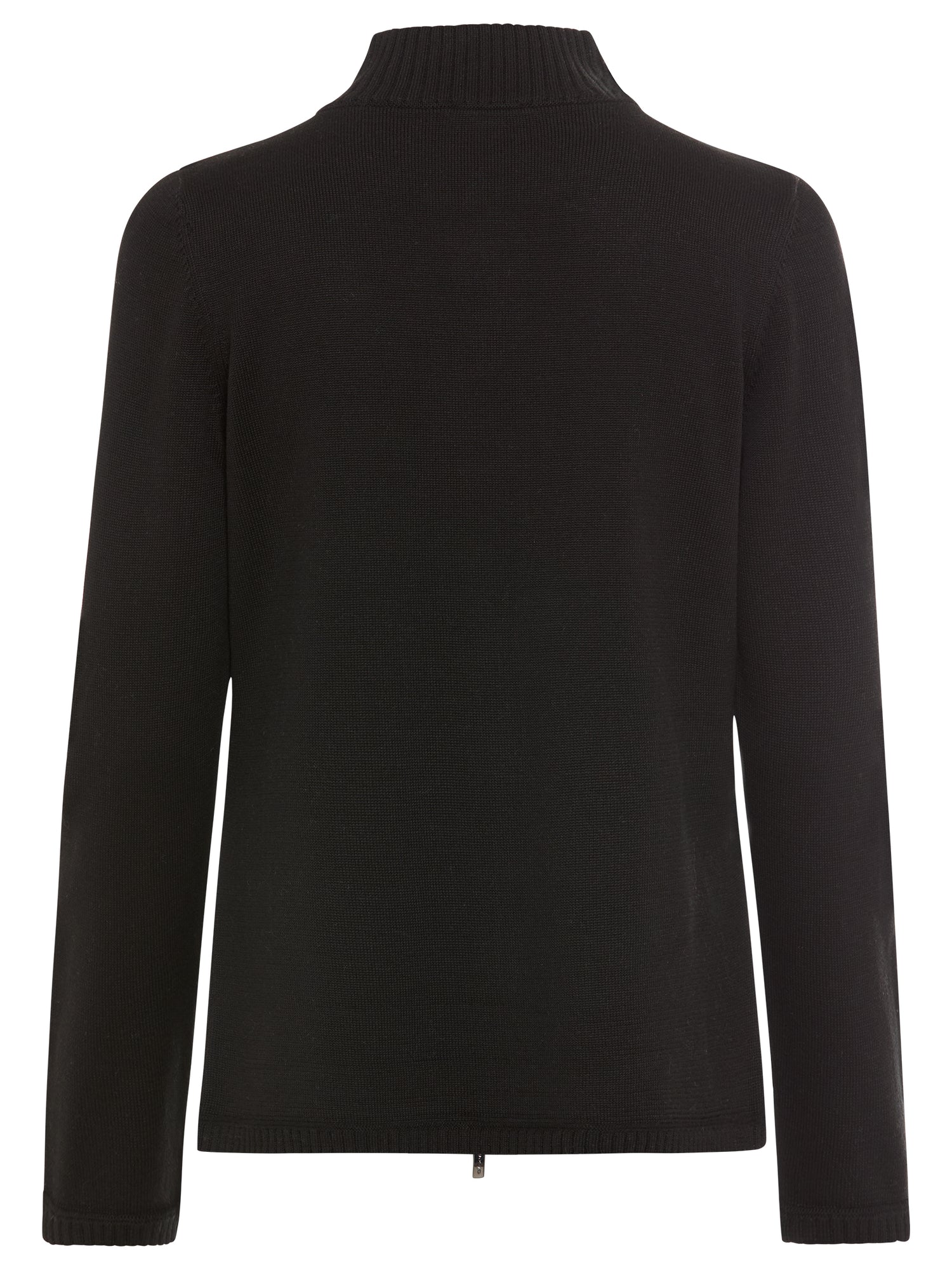 Olsen - Black Zip Knit Cardi
