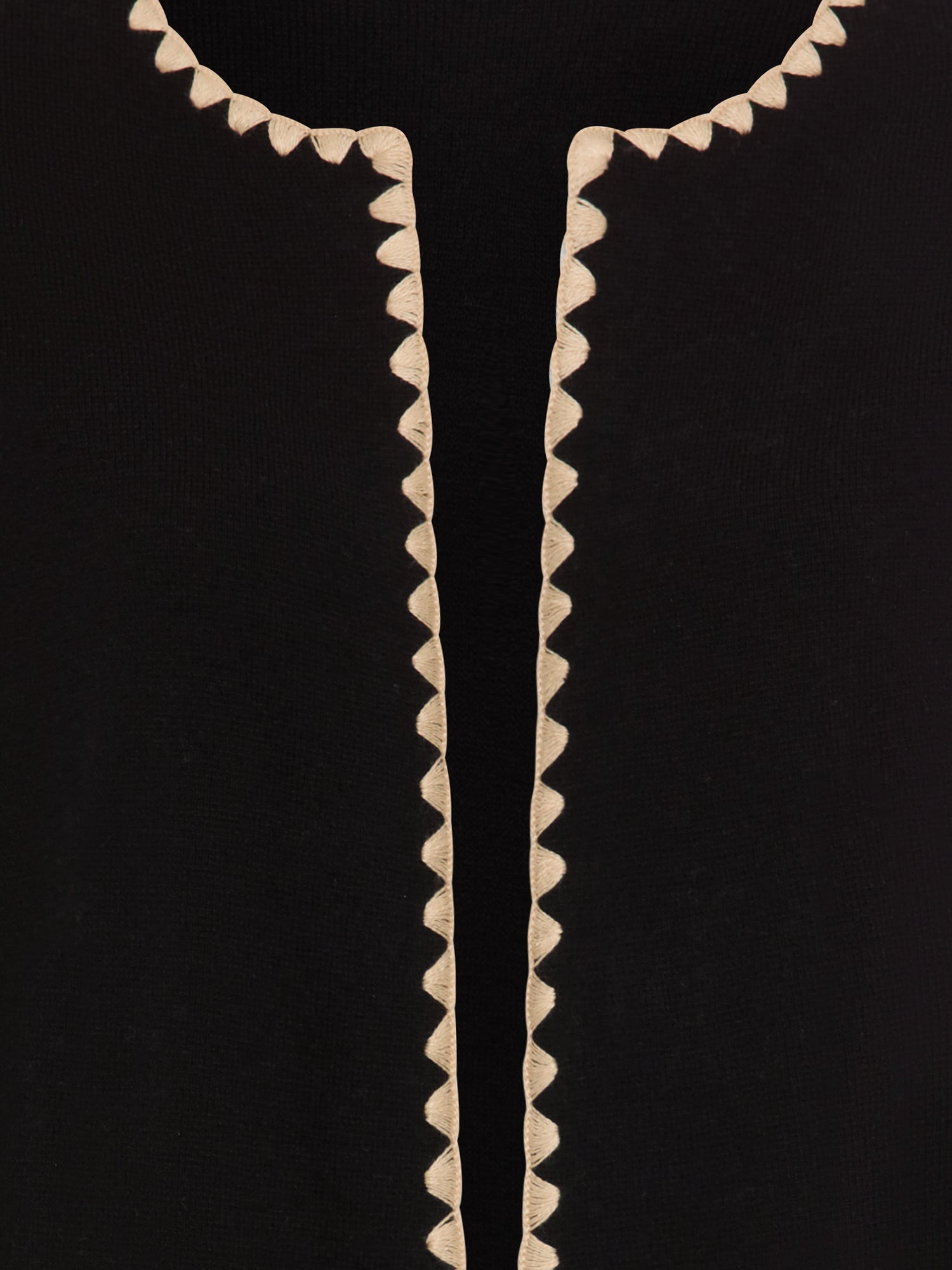 Olsen- Black and Camel Knit Long Cardi