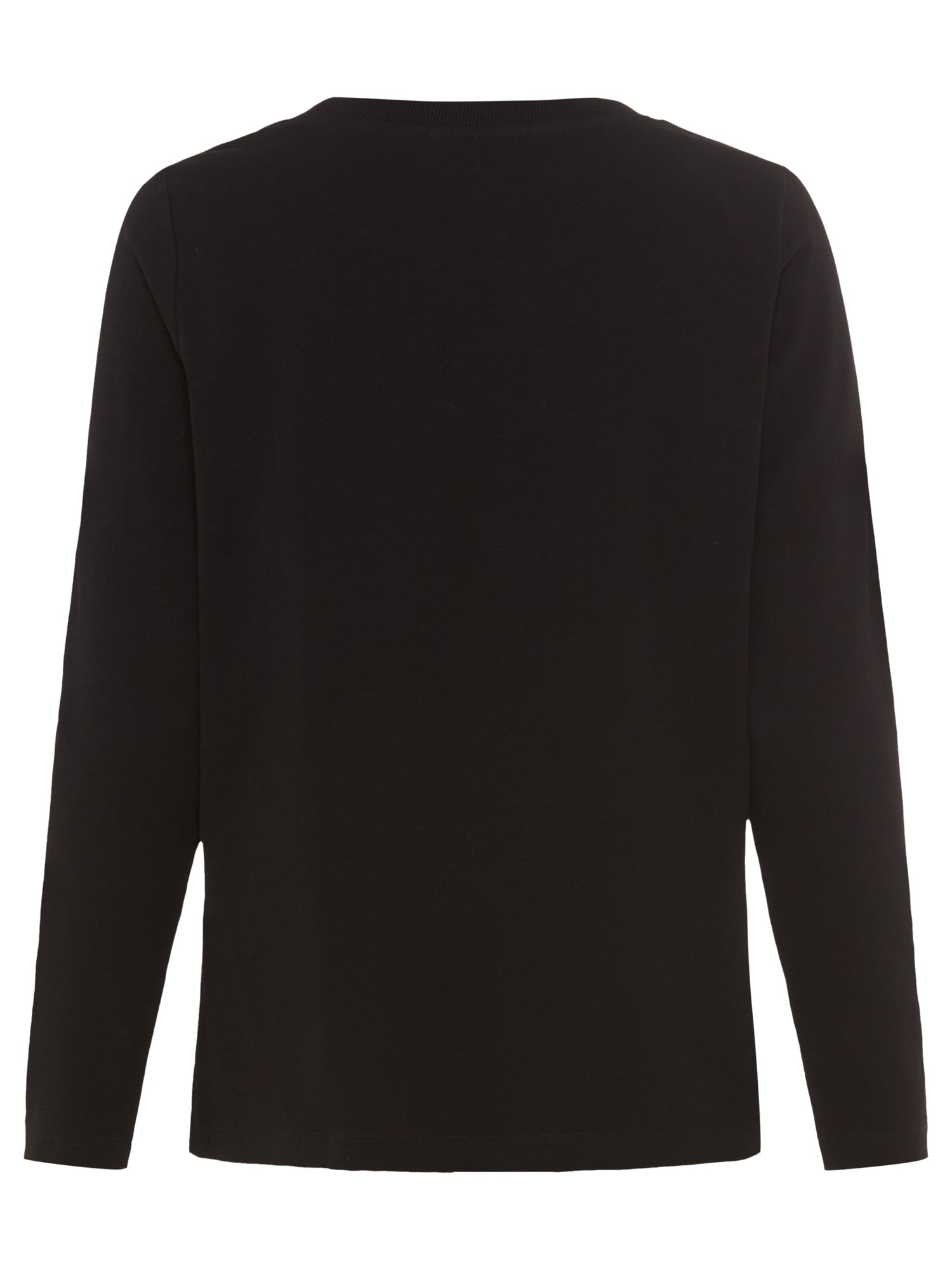 Olsen - Retro Black Long Sleeve Top