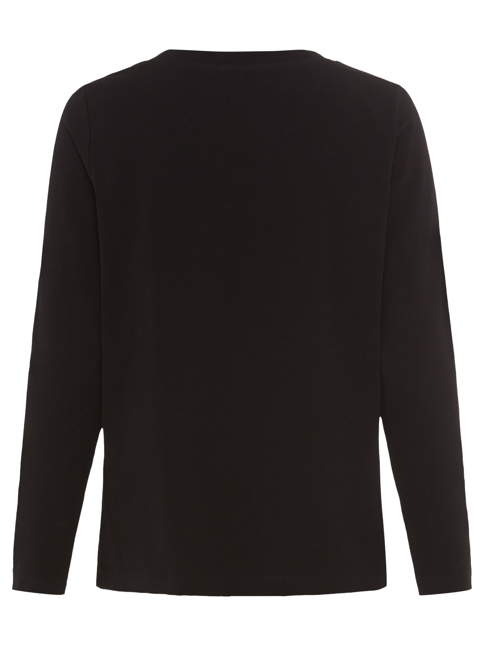 Olsen - Retro Black Long Sleeve Top