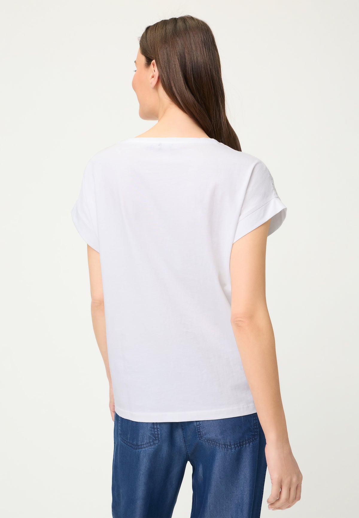 Olsen - White Lattice Top