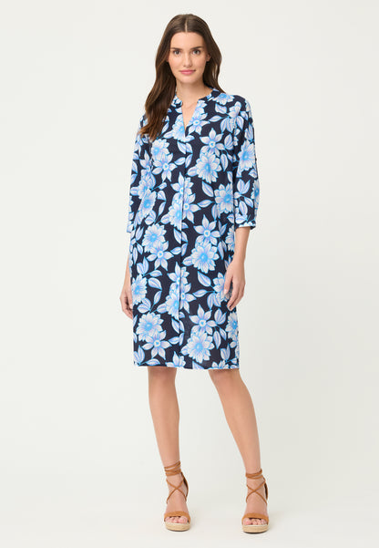 Olsen Navy Flower Dress