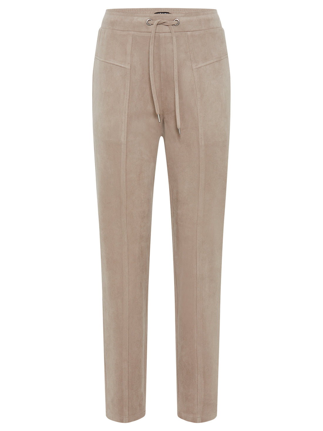 Olsen - Beige Faux Suede Pant